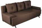 Bedora Canapea Extensibila Bedora Roma Lux, 3 locuri, lada de depozitare, textil, dark chocolate Canapea