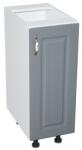 Spectral Mobila Corp inferior 30 cu 1 usa Zebra MDF gri dungi