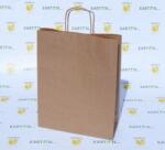 Szidibox Karton Sodrottfüles papírtáska, papírszatyor 32x41+12cm barna (SZID-00961)