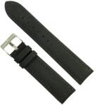  Curea Ceas „Midnight Suede 01D140 - Piele Întoarsă Neagră, Stil Minimalist (18mm - 20mm) (01D140 N)