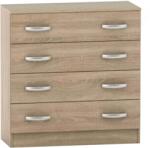Mobikon Comoda cu 4 sertare din mdf stejar sonoma Betty 90x39x93 cm (0000209846) Comoda