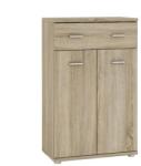 Mobikon Comoda, 2 usi, 1 sertar, pal stejar sonoma, Mario, 60, 2x95, 9x30, 6 cm (0000200315) Comoda