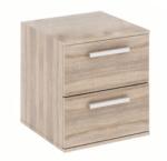 Mobikon Comoda 2 sertare pal natur stejar sonoma Dunaj 45x47x50.8 cm (0000186177) Comoda