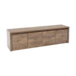 Mobikon Comoda cu 4 usi din mdf maro stejar lefkas inchis Montana 170x43x48 cm (0000086170) Comoda