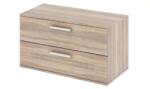 Mobikon Comoda 2 sertare pal natur stejar sonoma Dunaj 90x47x50.8 cm (0000186176) Comoda