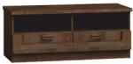 Mobikon Comoda TV, din mdf maro stejar lefkas, 118x50x50 cm (0000086894) Comoda