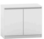Mobikon Comoda cu 2 usi din mdf alb Hany 90x49x73 cm (0000281056) Comoda