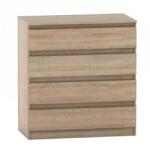 Mobikon Comoda cu 4 sertare din mdf maro stejar sonoma Hany 90x49x95.4 cm (0000281047) Comoda