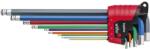 WIHA ErgoStar MagicRing gömbvégű imbuszkulcs készlet hosszú színes 9r. SW1, 5-10 369RF/No. 41979 (040208-0671)