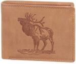 Baaron Szarvas mintás barna férfi bőr pénztárca (2256 Deer Tan)
