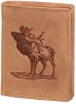 Baaron Szarvas mintás barna férfi bőr pénztárca (2243 Deer Tan)