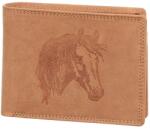 Baaron Ló mintás barna férfi bőr pénztárca (2256 Horse Tan)