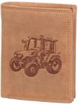 Baaron Traktor mintás barna férfi bőr pénztárca (2243 Tractor Tan)