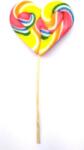 Eurosweet Hurrikán Heart málna ízű nyalóka 30g