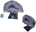  Felie Ametist Druzy Spartura Bruta Naturala Brazilia cu Suport - 17x19x10 cm - Unicat