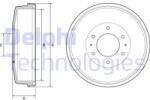 DELPHI Tambur frana DELPHI BF559 - automobilus - 359,43 RON