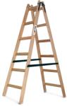 Fistar PROFI Scara dubla din lemn pentru zugrav FISTAR, 2x6 trepte, înălțimea de lucru 3, 3 m