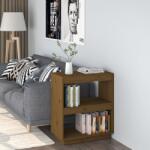 vidaXL Bibliotecă, maro miere, 60x35x71 cm, lemn masiv de pin (810862) Biblioteca