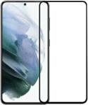 Samsung Galaxy S22 Ultra karcálló edzett üveg TELJES KIJELZŐS Fekete keretes Tempered Glass kijelzőfólia kijelzővédő fólia kijelző védőfólia eddzett SM-S908 - rexdigital