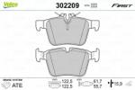 VALEO set placute frana, frana disc VALEO ESSENTIAL 302209 (302209)