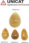  Pandantiv Cuart cu Limonit Natural cu Gaura - Picatura - 24-38 x 16-28 x 11-15 mm - 1 Buc