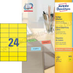 Avery 3451 Avery univerzális címke - sárga 70x37mm