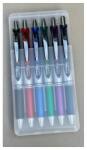 Pentel Írószertartó asztali műanyag 6db-os készlet BL77 toll, Pentel 6 klf. szín - tonerpiac