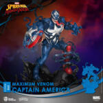 Beast Kingdom Marvel Comics D-Stage PVC Dioráma Maximum Venom Amerika Kapitány 16 cm Figura (BKDDS-065)