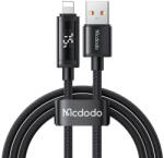 Mcdodo Cablu USB la Lightning 3A, 2x Afisaj LED 1.2m Black (CA-7970)