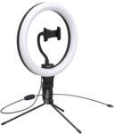 Baseus Lampa circulara Baseus Light Ring 10 inch cu Mini Trepied si Suport Telefon 15W Black (CRZB10-A01)