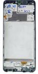 Samsung M325 Galaxy M32 előlap keret (lcd keret) fekete, gyári
