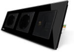 LIVOLO Priza dubla schuko +priza tv+ priza retea calculator Livolo (VL-C7C2EU/VL-C791VC-12)