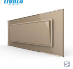 LIVOLO Intrerupator mecanic 7 posturi cap scara , 7M, cu rama sticla Livolo (VL-7FCMKS-1AP-P9E)
