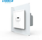 LIVOLO Priza USB tip C cu alimentare 45W Livolo-2 module (VL-FCUC-2WP-P7E)