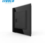 LIVOLO Priza simpla retea calculator Rj 45 Livolo (VL-FCCP-1BP-P7E)