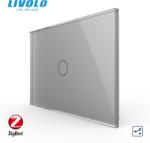 LIVOLO Intrerupator tactil simplu cap scara cruce zigbee Livolo, standard italian -serie noua (VL-FC1SZ-3G-P901-3I)
