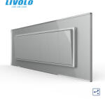 LIVOLO Intrerupator mecanic 7 posturi cap scara , 7M, cu rama sticla Livolo (VL-7FCMKS-1IP-P9E)