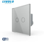 LIVOLO Intrerupator dublu wireless cu touch Livolo serie noua (VL-FC2R-2G-I)