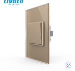 LIVOLO Intrerupator mecanic dublu reset revenire 2M, Standard italian Livolo (VL-2FCMH-1AP-P9E)