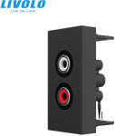 LIVOLO Modul Priza simpla audio, RCA Livolo 1 modul (VL-FCAU-1BP)
