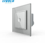 LIVOLO Intrerupator simplu tactil Livolo seria noua cu panou din sticla (VL-FC1-2IP-P7E)