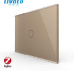 LIVOLO Intrerupator tactil simplu protocol zigbee Livolo, standard italian control din aplicatia mobila (VL-FC1Z-3G-P901-3A)