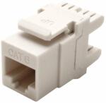  OEM Keystone csatlakozó RJ45 (6 kategória, árnyékolás nélküli, 180°, LSA) (95740)