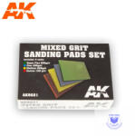 AK Interactive Sandpaper - Mixed Grit Sanding Pads Set 800 grit. 4 units