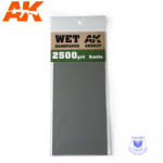 AK Interactive Sandpaper - Wet Sandpaper 2500 Grit. 3 units