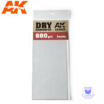 AK Interactive Sandpaper - Dry Sandpaper 600 Grit. 3 units