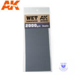 AK Interactive Sandpaper - Wet Sandpaper 2000 Grit. 3 units