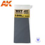 AK Interactive Sandpaper - Wet Sandpaper 1200 Grit. 3 units