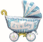 Balloons4party Balon folie carut albastru 95 x 80 cm - articole-petreceri - 49,99 RON