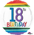 Amscan Anagram Balon folie rotund Majorat 18 ani multicolor 43 cm